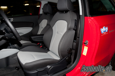 Essai Audi A1 intérieur: sièges