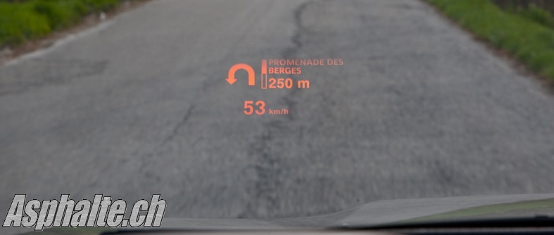 Essai BMW X6 xDrive35i E71 Head Up Display