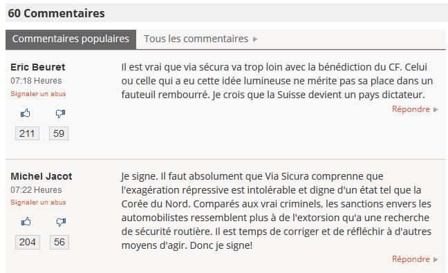 Commentaire article Le Matin Initiative Via Sicura.JPG