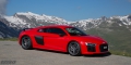 Essai Audi R8 V10 Plus Nufenenpass