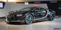 Bugatti Chiron Black Blue Genève