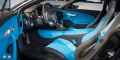 Bugatti Chiron Black Blue Genève intérieur