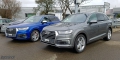 Essai Audi Q7 e-tron SQ7 Bleu Sepang