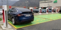 Tesla Model X Supercharger Martigny