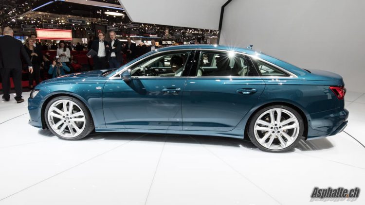 Genève 2018 Audi A6 50 TDI 3.0 Bleu