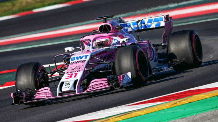 Force India F1 2018 Barcelona Pre Saison