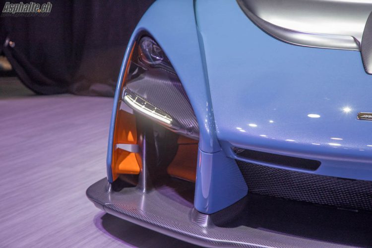 McLaren Senna Victory Grey Genève 2018 flaps