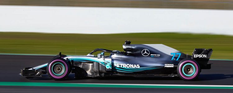F1 2018 Mercedes W08 Barcelone Pre Saison