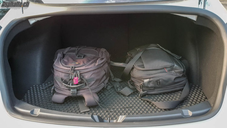 Tesla Model 3 Road Test trunk