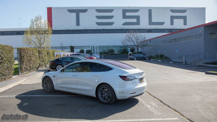 Test Tesla Model 3 Werkstatt Fremont