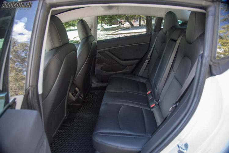 Tesla Model 3 rear seats