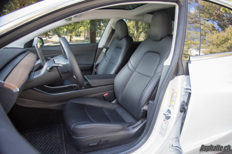 Tesla Model 3 Road Test interior seats