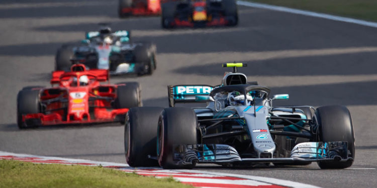Mercedes F1 Bottas Grand Prix Chine Shanghai 2018