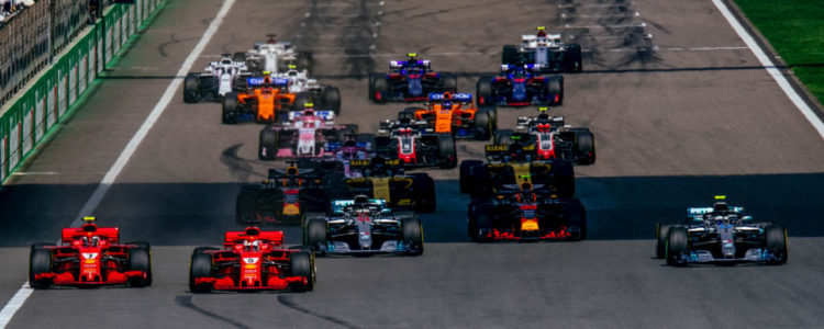 F1 GP de Chine 2018 départ Ferrari