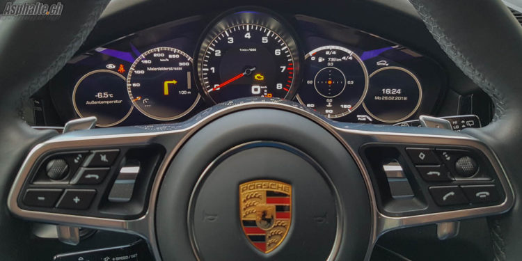 Essai Porsche Cayenne S mk3 compteurs tableau de bord