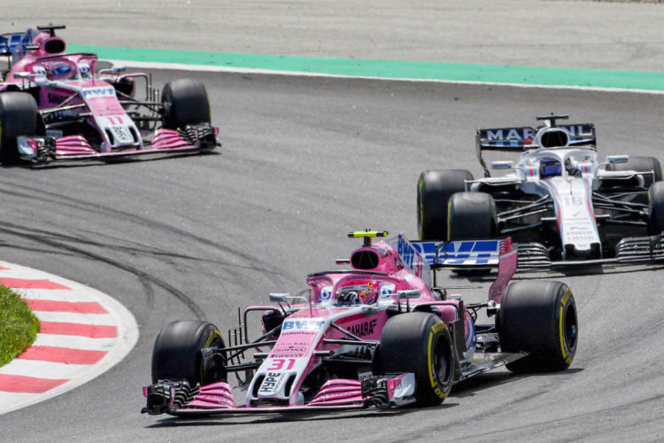 F1 GP Espagne 2018 Force India Ocon Perez Williams