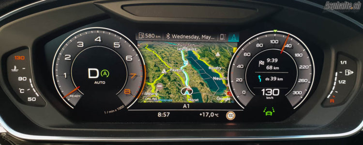Essai Audi A8 55 TFSI 3,0 TFSI Mild Hybrid Coasting