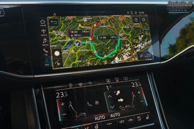 Essai Audi A8 MMI Navigation Climatisation