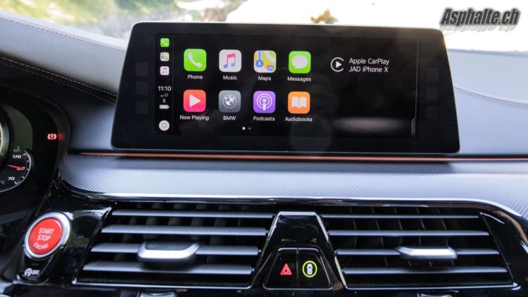 Essai BMW M5 F90 Apple CarPlay