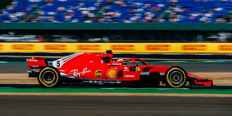 F1 GP Grande Bretagne Silverstone 2018 Sebastian Vettel Ferrari