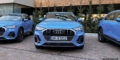 Audi Q3 bleu turbo