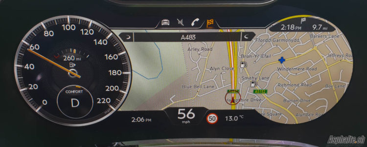 Essai Bentley Continental GT mk3 virtual cockpit