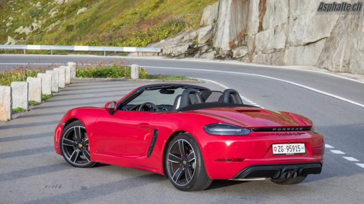 Essai Porsche 718 Boxster GTS 982 Rouge Carmin