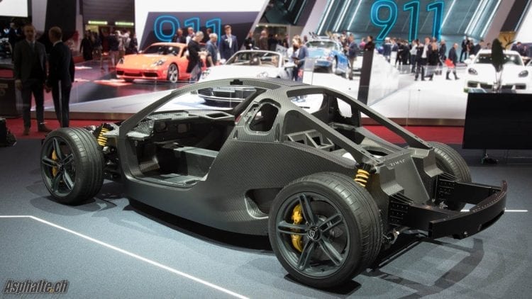 Rimac C_Two Genève 2019 châssis carbone