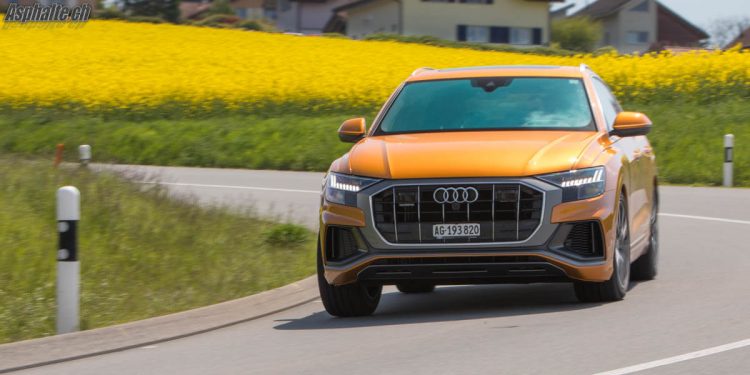 Essai Audi Q8 50 TDI Orange Dragon