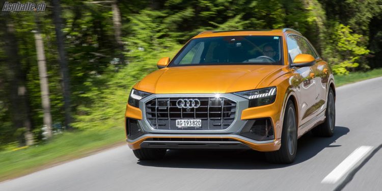 Essai Audi Q8 50 TDI Dragon Orange