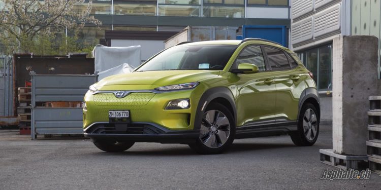 Essai Hyundai Kona Electric Acid Yellow