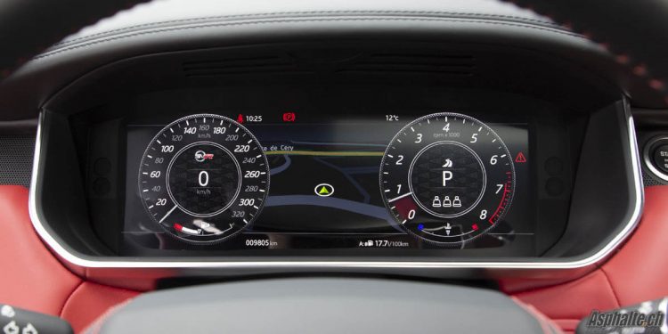 Essai Range Rover Sport SVR compteurs