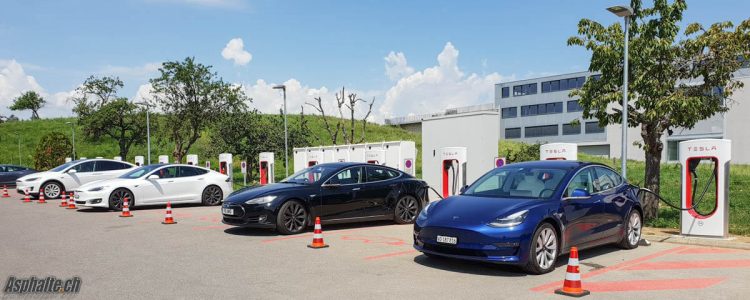 Essai Tesla Model 3 Dual Motor superchargeur bussigny