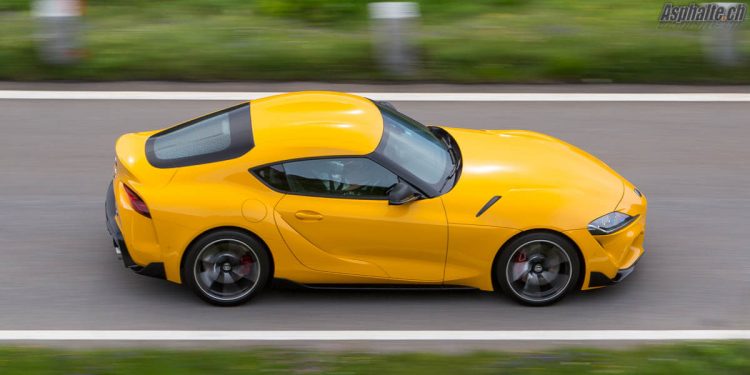 Essai Toyota Supra A90 Lightning Nitro Yellow