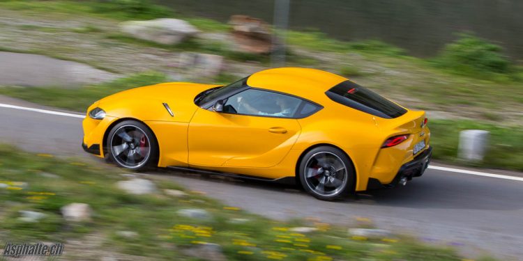 Essai Toyota Supra A90 Lightning Nitro Yellow