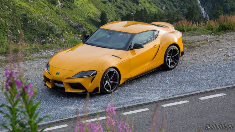 Essai Toyota Supra A90 Lightning Nitro Yellow