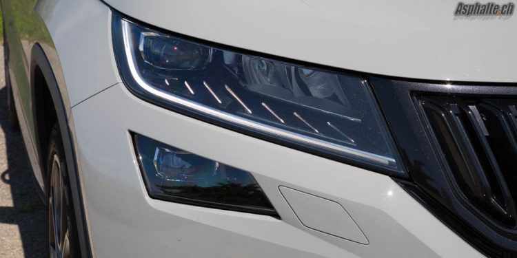 Essai Skoda Kodiaq RS phares