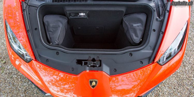 Essai Lamborghini Huracan Evo coffre