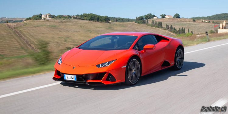 Essai Lamborghini Huracan Evo Arancia Xanto