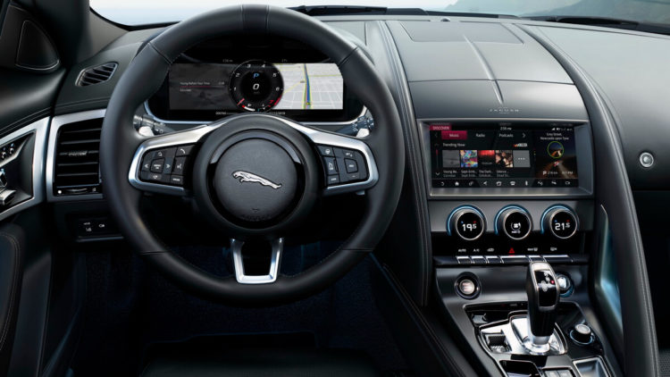 Jaguar F-Type restylage intérieur tableau de bord